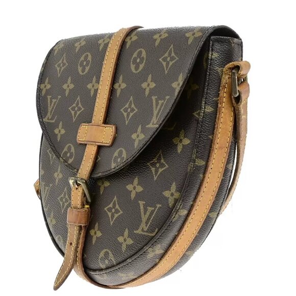 LOUIS VUITTONI Chantilly MM Shoulder Bag Monogram Leather Brown - Picture 2 of 16